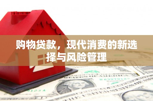 四会购物贷款，现代消费的新选择与风险管理