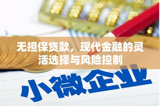 四会无担保贷款，现代金融的灵活选择与风险控制