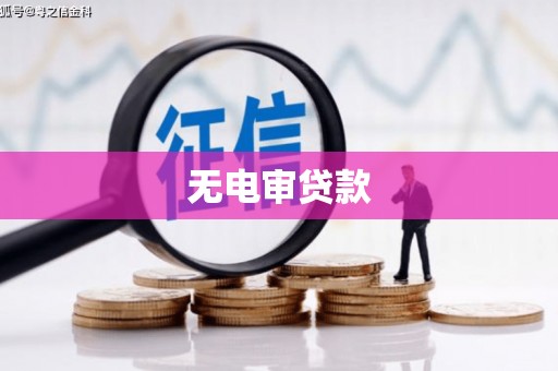 四会无电审贷款