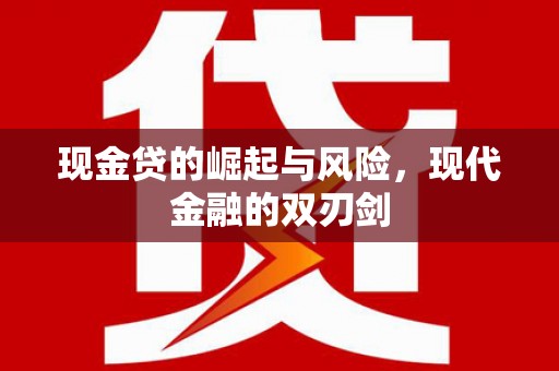 四会现金贷的崛起与风险，现代金融的双刃剑