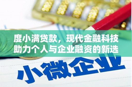 四会度小满贷款，现代金融科技助力个人与企业融资的新选择