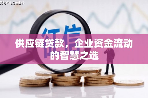 四会供应链贷款，企业资金流动的智慧之选