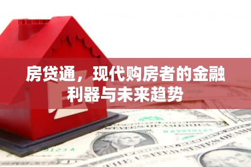 四会房贷通，现代购房者的金融利器与未来趋势