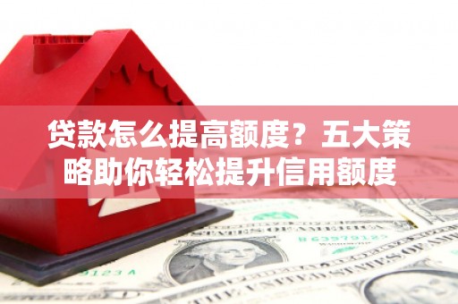 四会贷款怎么提高额度？五大策略助你轻松提升信用额度