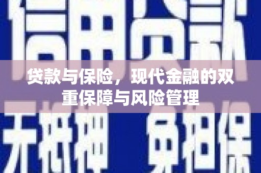四会贷款与保险，现代金融的双重保障与风险管理