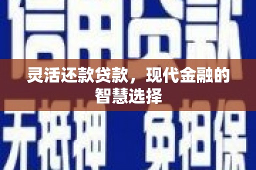 四会灵活还款贷款，现代金融的智慧选择