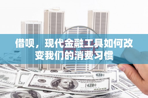 四会借呗，现代金融工具如何改变我们的消费习惯