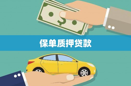 四会保单质押贷款