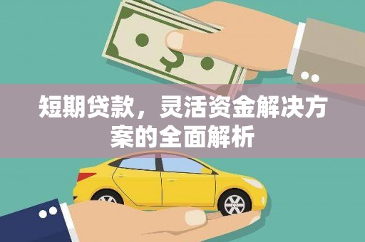 四会短期贷款，灵活资金解决方案的全面解析