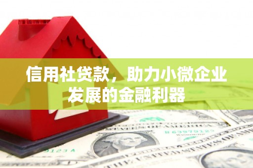 四会信用社贷款，助力小微企业发展的金融利器