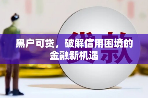 四会黑户可贷，破解信用困境的金融新机遇