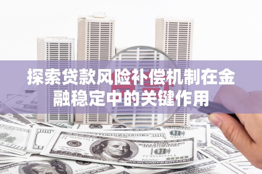 四会探索贷款风险补偿机制在金融稳定中的关键作用